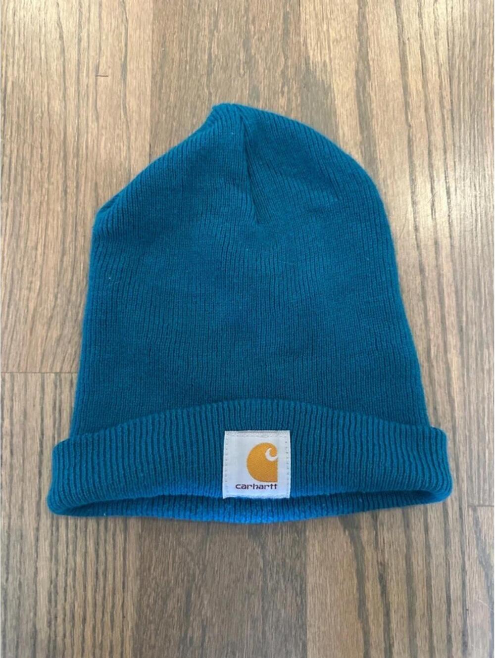 Carhartt Teal Knit Beanie Hat